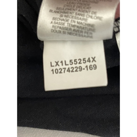 Jones New York Sport Women's Sz XL Black Raised Embroider Front Tank Sleeveless - Picture 5 of 7